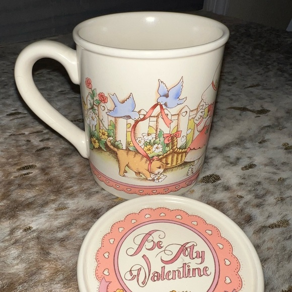 Country Kids 1990 Collectible Coffee Mug- Be my Valentine open see adorable pics - Picture 3 of 16